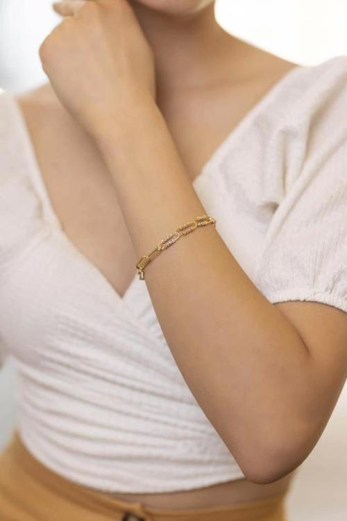 Gold 14 Ayar Fancy Bileklik