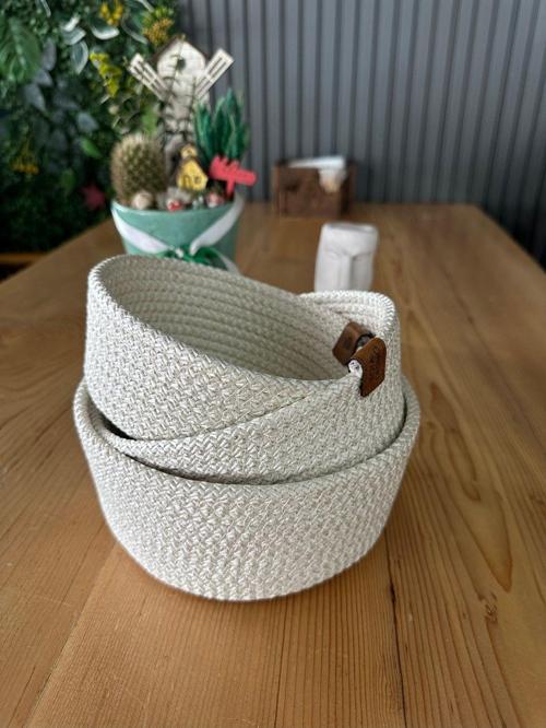 3'Lü Jüt Sepet Organizer 8x19 cm