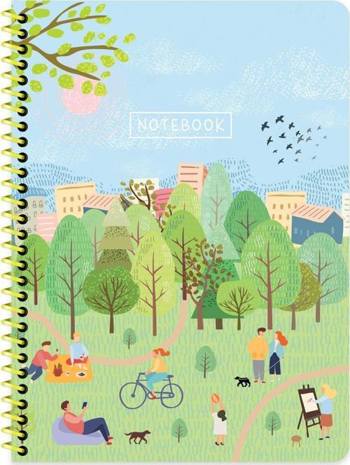 Keskin 16,5 x 22,5 Çizgili Spiralli Mevsimler Defter - İlkbahar