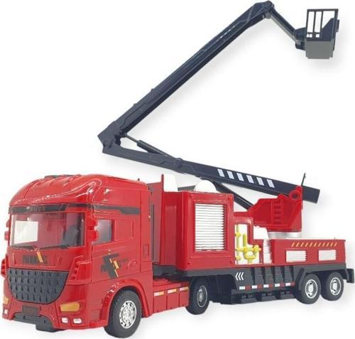Metal İtfaiye Arabası - Merdivenli 26cm - 706-43