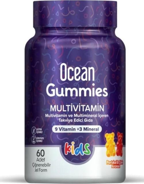 OCEAN SMART GUMMIES MULTİVİTAMİN 60 ADET ÇİĞNENEBİLİR JEL FORM