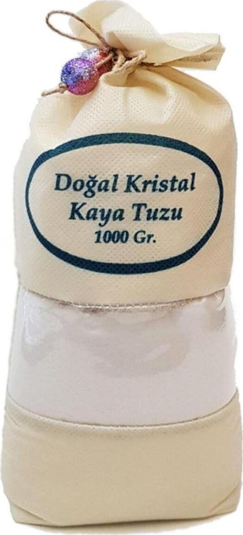 Çankırı Kristal Kaya Tuzu Ince Çekilmiş Beyaz 1 Kg. Orijinal Bez Torba