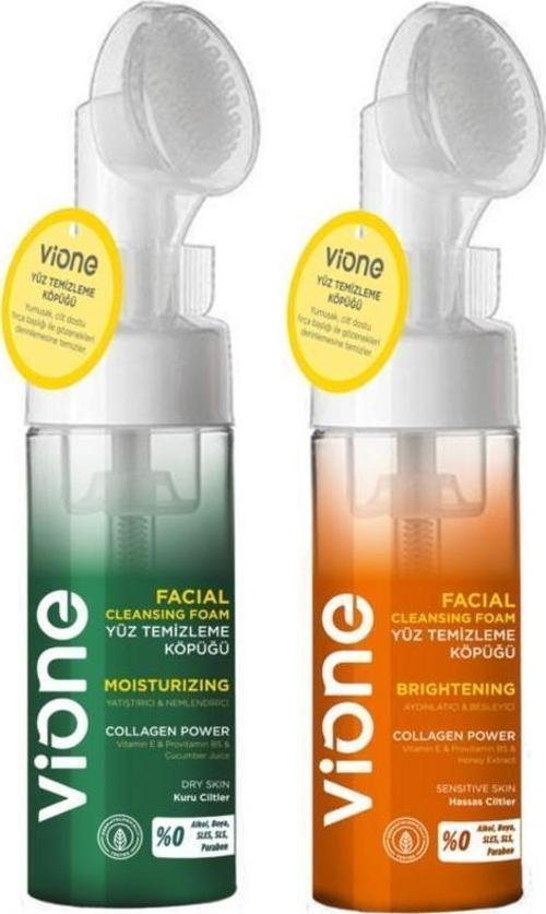 2 Li Set Yüz Temizleme Köpüğü 150ml Özel Fırçalı