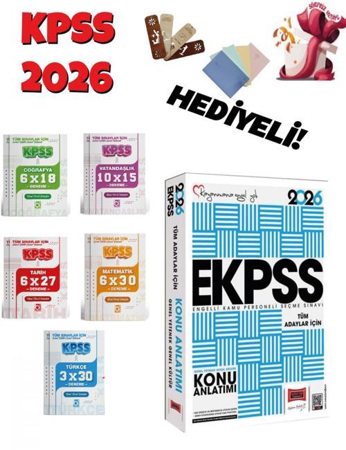 2026 EKPSS Konu Anlatımı ve Deneme Seti 6 Kitap Bigelio ve Yargı Yayınları
