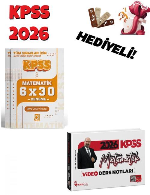 2026 KPSS Matematik Video Ders Notları ve Deneme Seti 2 Kitap Bigelio ve Hoca Kafası Yayınları
