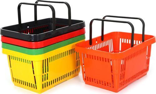 22 Lt Plastik Alışveriş Sepeti - Market El Sepeti