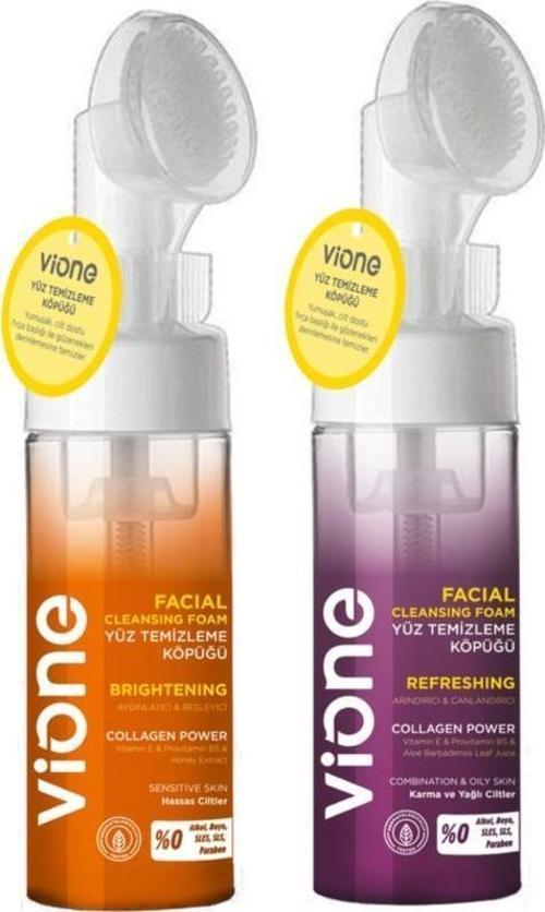 2 Li Set-2 Yüz Temizleme Köpüğü 150ml Özel Fırçalı