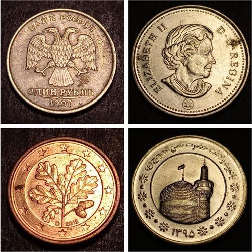 399636873cc9030077 Kanada/İran/Rusya/Almanya ÇÇT/ÇA/ÇİL Eski Yabancı Madeni Para