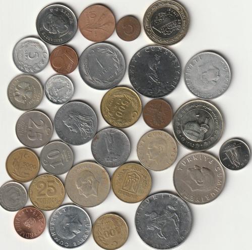 399636876d19753386 30Adet Madeni Koleksiyon Başlangıç seti Yerli/Yabancı Paralar