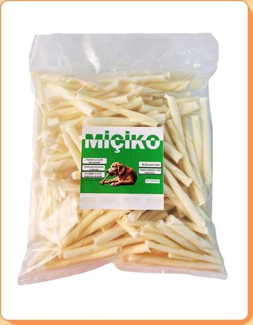 Sütlü Kırık Burgu Çubuk Ödülü Çiğneme Kemiği 500Gr