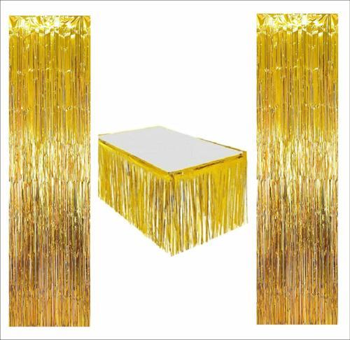 Gold Masa Eteği, 2 adet Gold Arka Fon