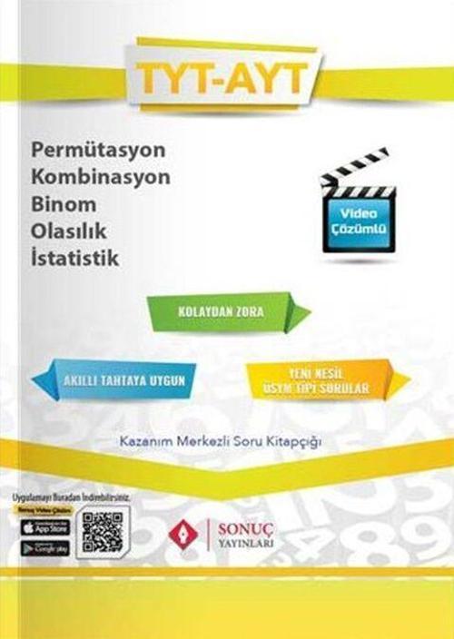 Sonuç Yayınları TYT AYT Permütasyon Kombinasyon Binom Olasılık İstatistik Kazanım Merkezli Soru Kit