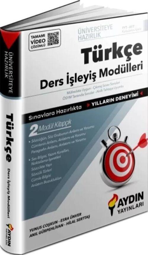 Aydın Yayınları TYT Türkçe Ders İşleyiş Modülleri