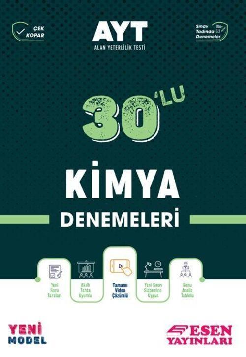 Esen Yayınları AYT Kimya 30 lu Deneme