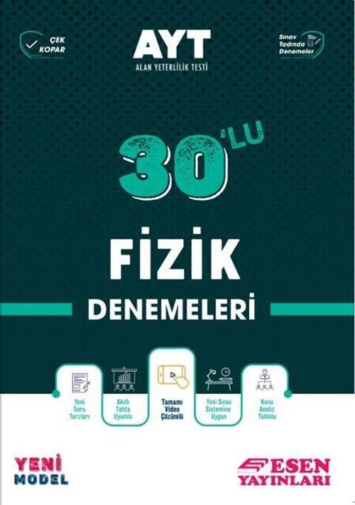 Esen Yayınları AYT Fizik 30 lu Deneme