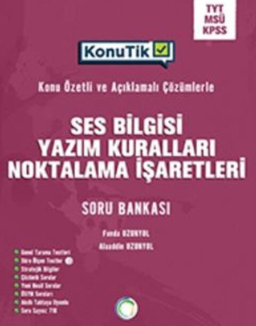 Okyanus TYT KPSS Tüm Adaylar İçin Ses Bilgisi Yazım Kuralları Noktalama İşaretleri KonuTik Soru Ban