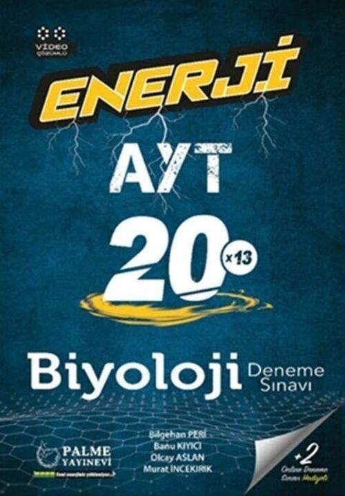 Palme Yayınları AYT Biyoloji Enerji 20x13 Deneme Sınavı