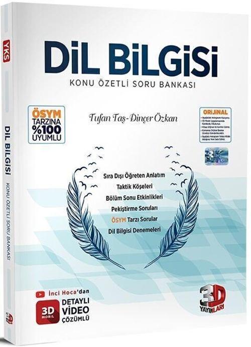 3D Yayınları Dil Bilgisi Soru Bankası