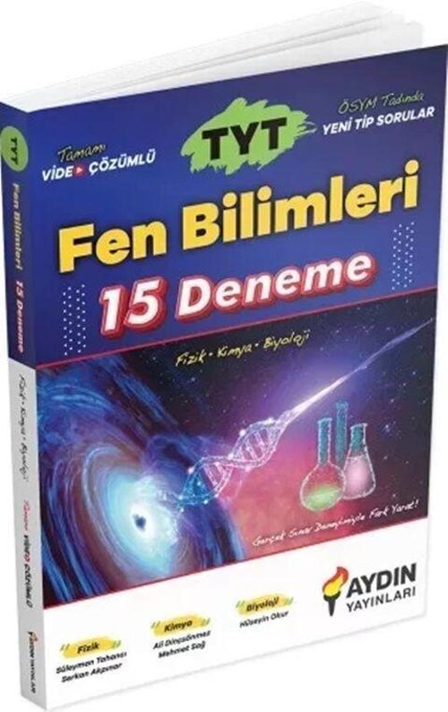 Aydın Yayınları TYT Fen Bilimleri 15 Deneme