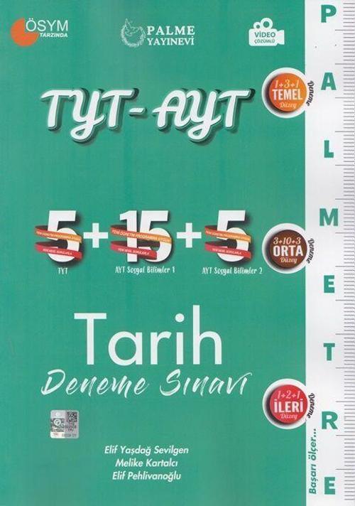 Palme Yayınları TYT AYT Tarih Deneme Sınavı