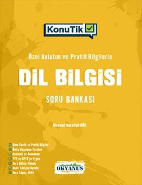 Okyanus Yayınları TYT KonuTik Dil Bilgisi Soru Bankası