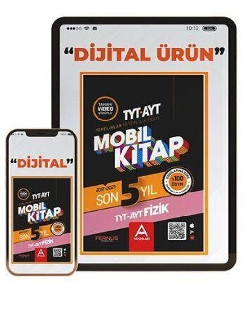 A Yayınları TYT AYT Fizik Son 5 Yıl Çıkmış Soru ve Çözümleri Mobil Kitap