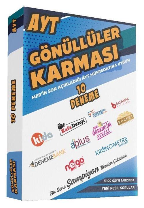 Gönüllüler Karması AYT En Çok Satan 1O Farklı Deneme