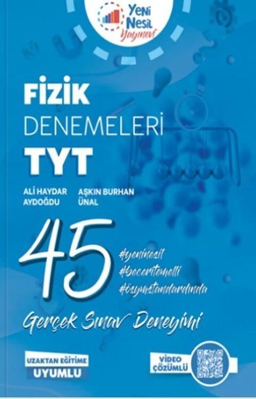 Yeni Nesil Yayınları TYT Fizik 45 Deneme Sınavı