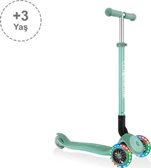 Primo Plus Katlanabilir Işıklı Scooter - Mint Yeşili
