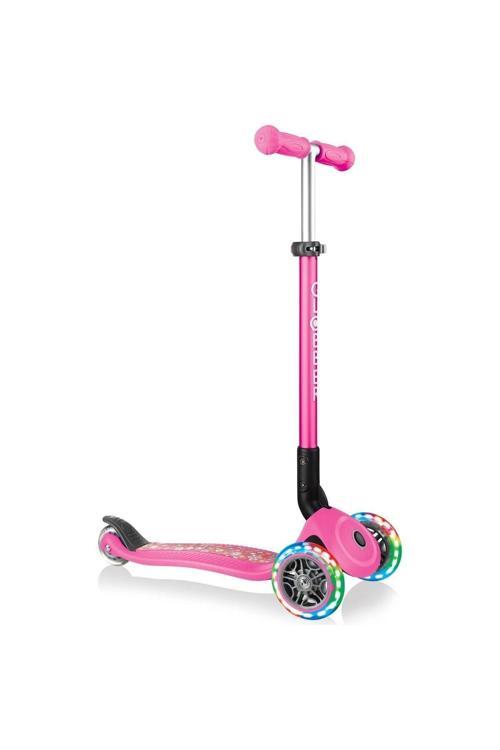 PRIMO KATLANABİLİR FANTASY LIGHTS - Çocuklar için 3 Tekerlekli Scooter-Pembe