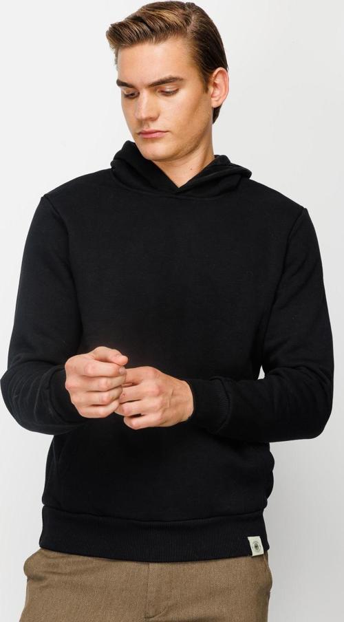 Erkek Siyah  Kapşonlu Sweatshirt