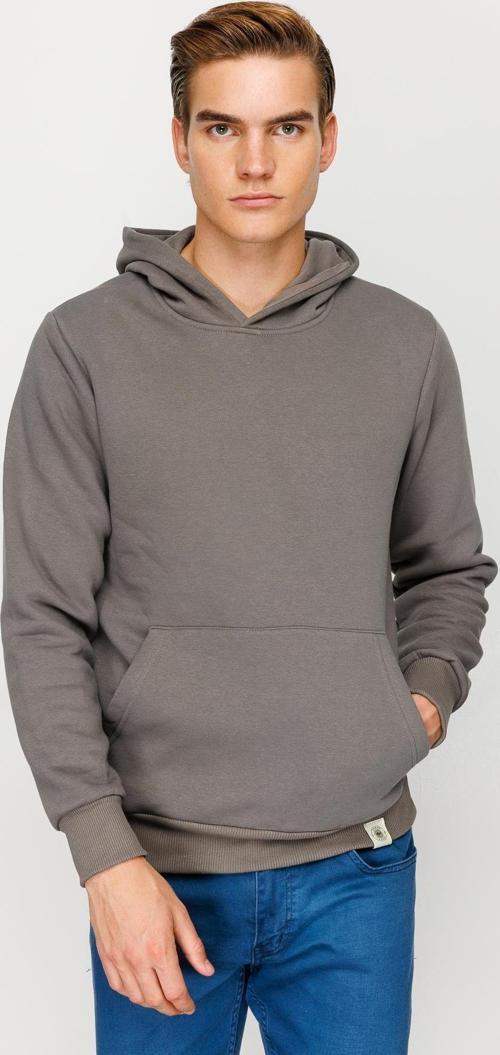 Erkek K.Gri  Kapşonlu Sweatshirt