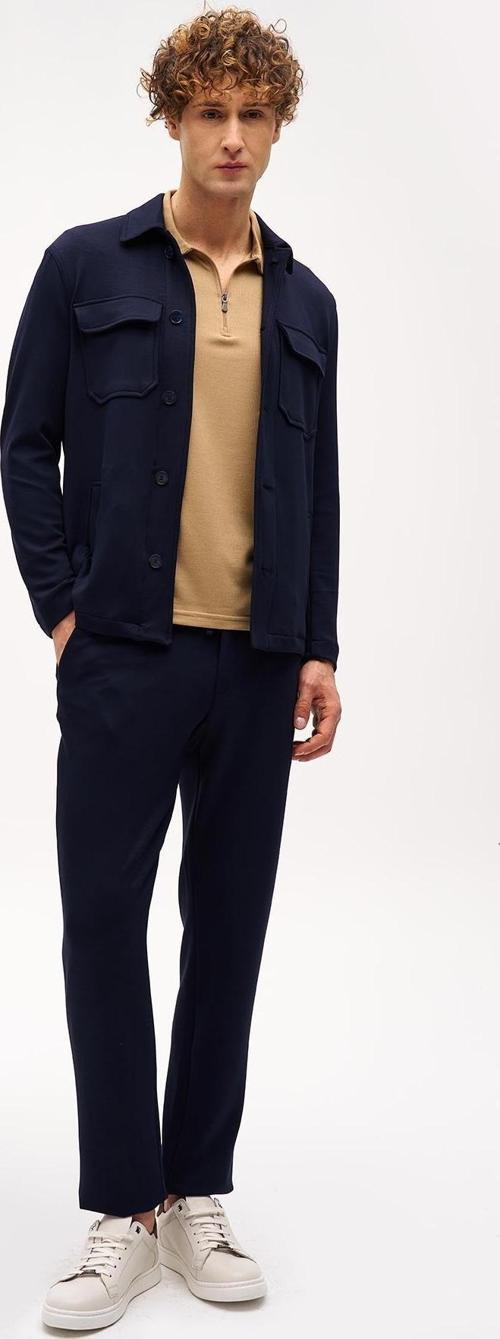 Erkek Lacivert Slim Fit / Dar Kalıp  Takım Elbise