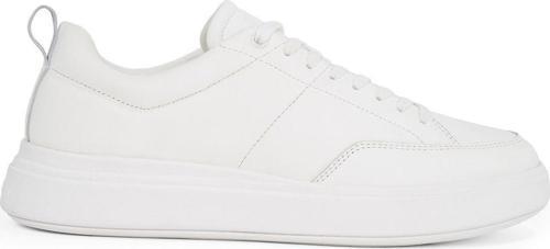 Beyaz Erkek Sneaker Low Top Lace Up Bskt Pad