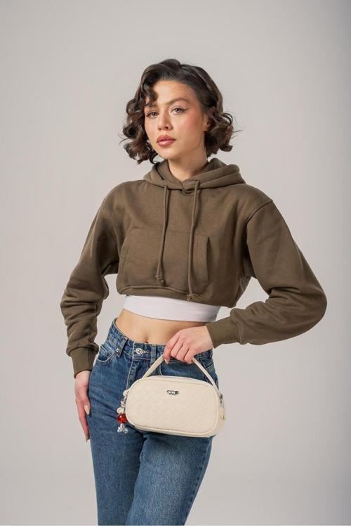 Beyaz Kadın El ve Omuz Çantası 17830