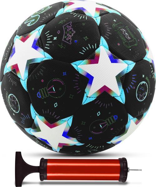 Futbol Topu Stars Pompalı Set Dayanıklı Sert Zemin Halı Saha Futbol Topu No:5 046