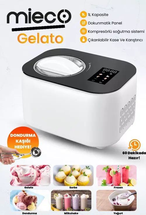Gelato  4-in-1 Dondurma Makinesi