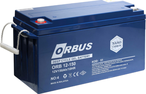 12V 150Ah Derin Döngü Karbon Jel Akü