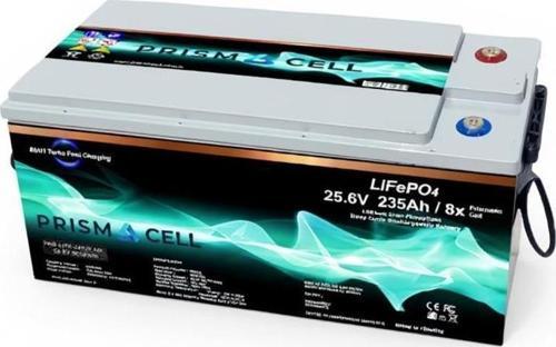 25.6V 235Ah LiFePO4 Akü – Turbo Fast Charging Özellikli Karavan, Marin ve Solar Yaşam Aküsü