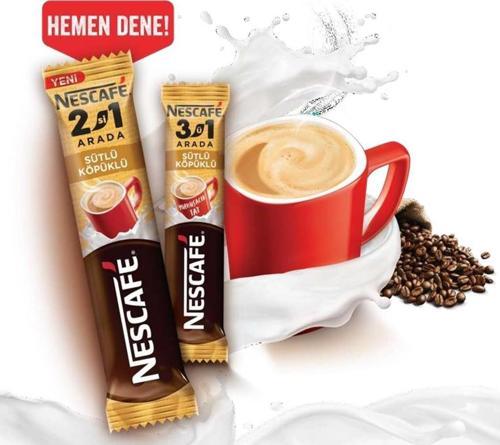 Nescafe 2si1 Arada Sütlü Köpüklü 10 Gram 48 Li Paket