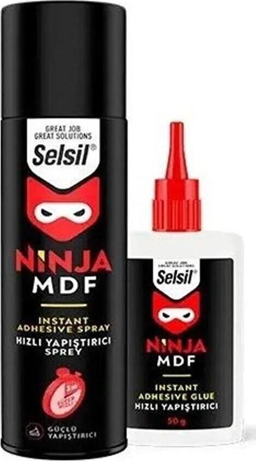 Selsil Hızlı Yapıştırıcı Ninja Mdf Hızlı Yapıştırıcı 400 ML + 100 Gram