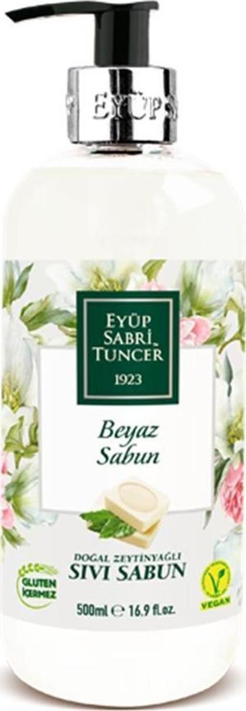 500 ml Sabun Doğal Zeytin Yağlı Sıvı Sabun Beyaz