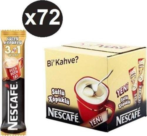 Nescafe 3ü1 Arada Sütlü Köpüklü 17.4 Gram (72 Li Paket)