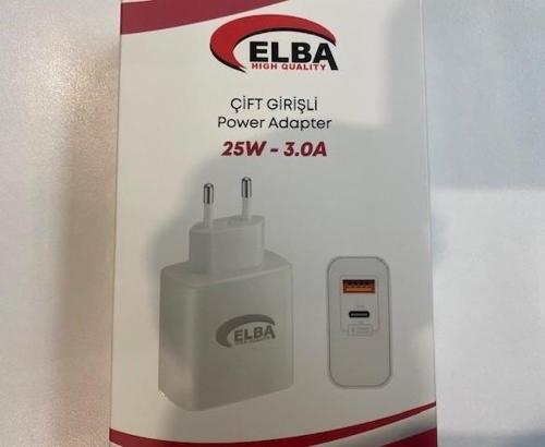 25W 3.0A Usb-A To Usb-C Çift Girişli Hızlı Şarj Akım Koruma Isıya Dayanıklı EV Şarj Kafa
