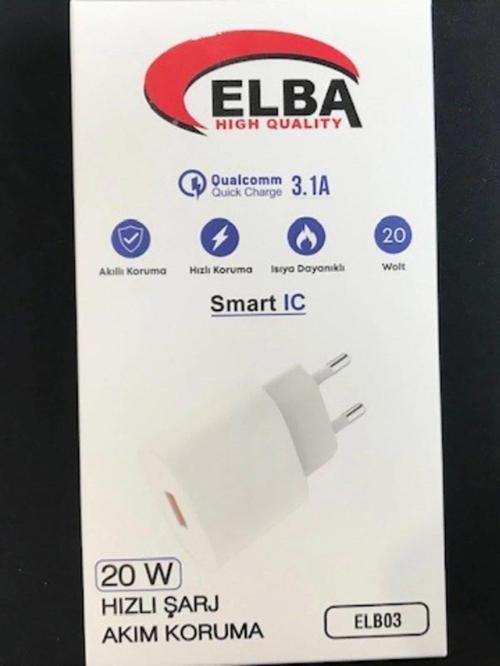 Beyaz 20W USb Şarj Kafa QC4.0(Akıllı Koruma-Hızlı Şarj-Isıya Dayanıklı)
