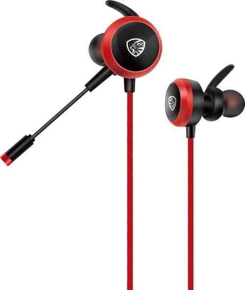 3.5 MM Oyuncu Esnek Mikrofonlu Kırmızı Kulakiçi Kulaklık