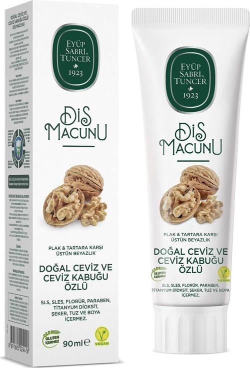 Doğal Ceviz Ve Ceviz Kabuğu Özlü Macunu 90 ML Üstün Beyazlık