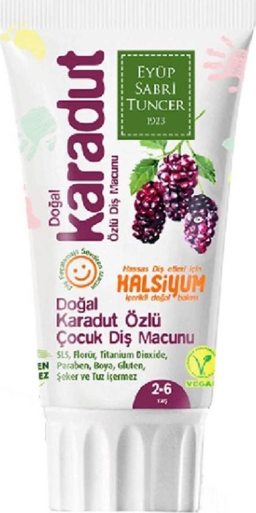 Doğal Karadut Özlü Diş Macunu 2-6 yaş arası 60ml