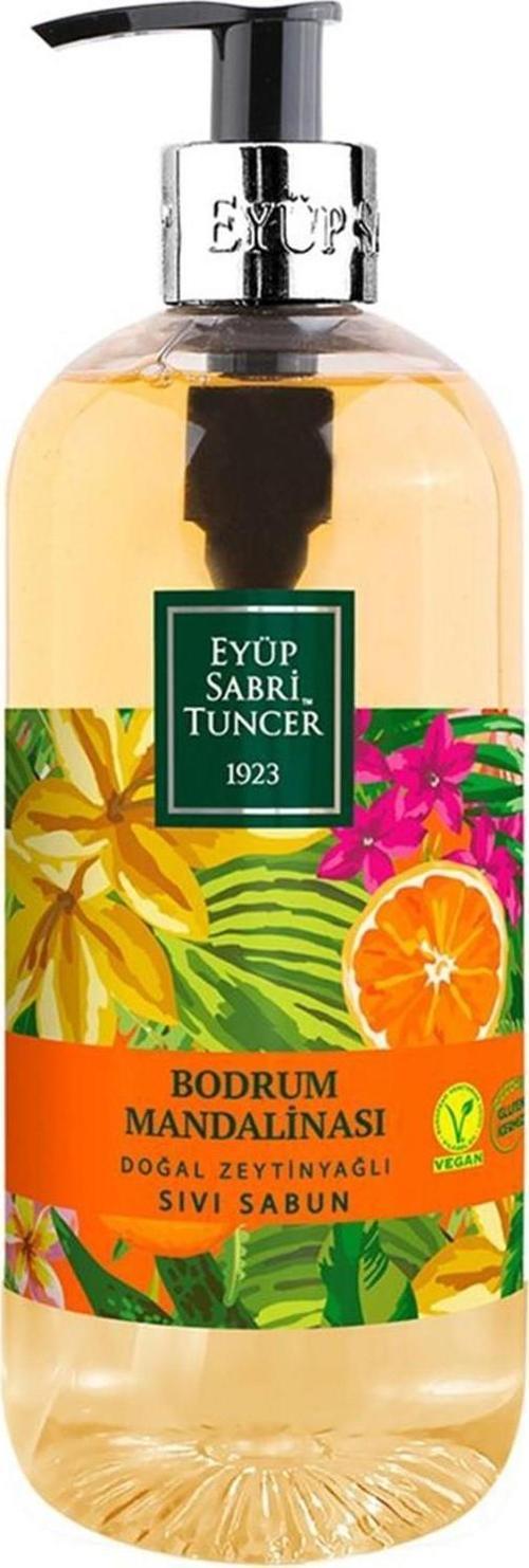 Doğal Zeytinyağlı Sıvı Sabun Bodrum Mandalinası 500 Ml Pet Şişe