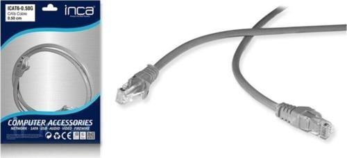 Cat6 26 Awg 50 CM Gri Patch Kablo Ethernet Kablosu